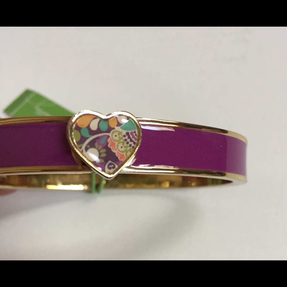 Vera Bradley Enamel Heart Bangle - Picture 4 of 7